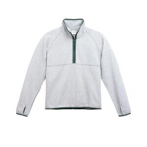 Herschel Mens Outdoor Performance Heather Light Grey Quarter Zip, Size XL